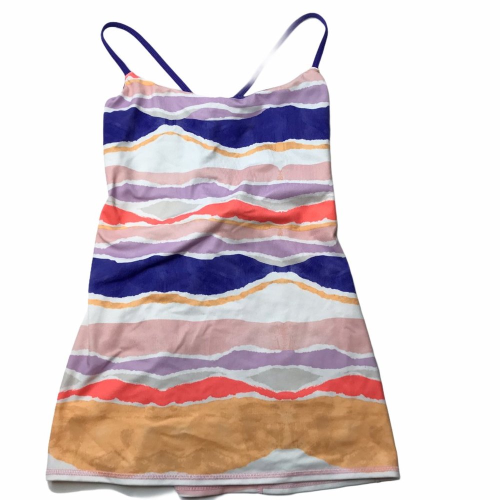 Lululemon Spaghetti Strap Tank Top Purple Orange S